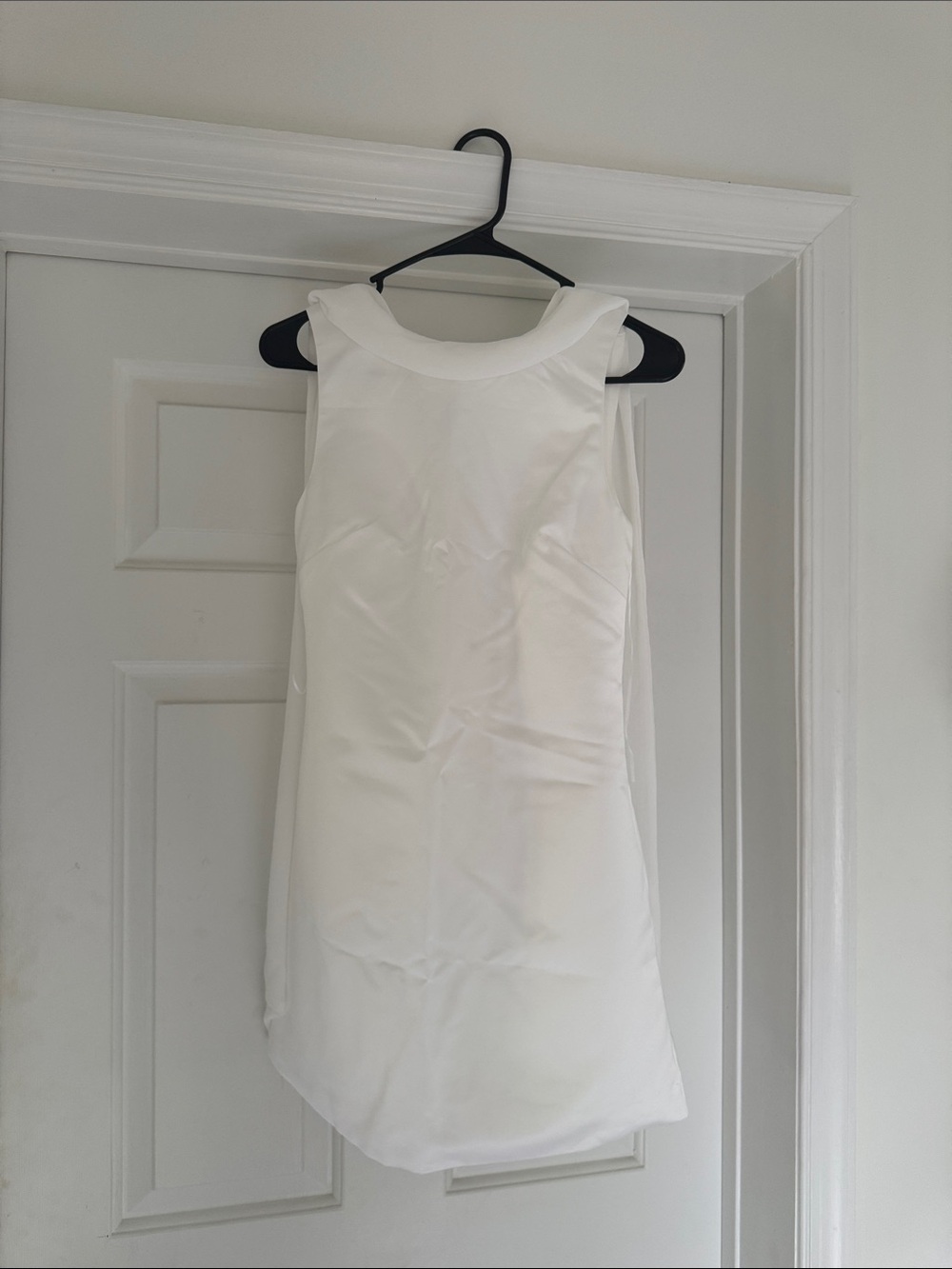 Altar'd State White Mini dress with Back Drape NWT